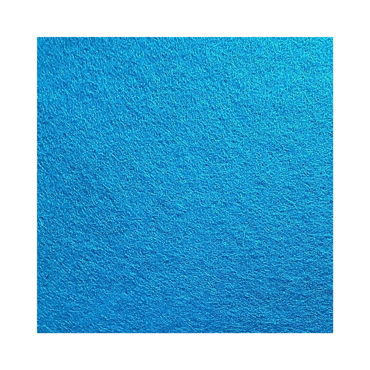 Turquoise European wool felt sheet made in Spain color swatch