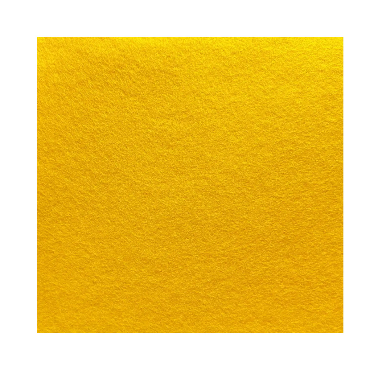 Yellow European wool felt sheet made in Spain color swatch