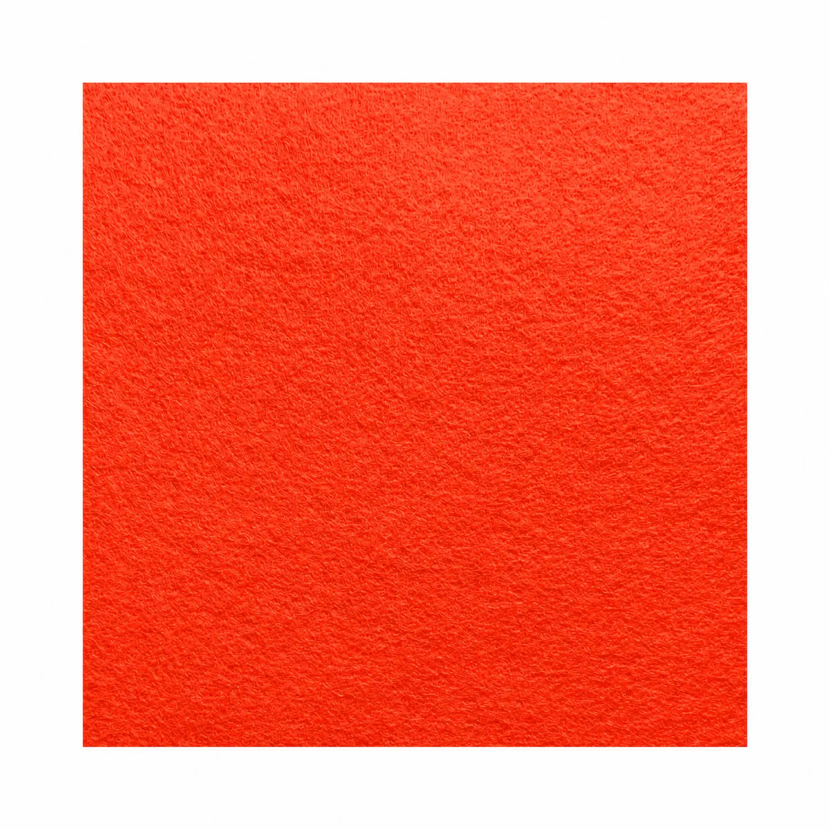 European wool felt sheet made in Spain color swatch in orange