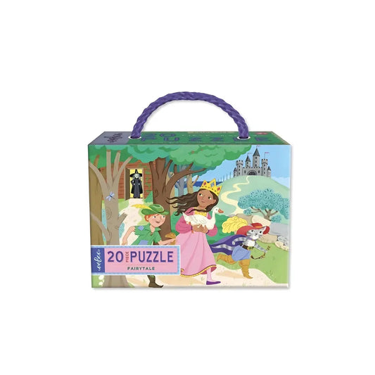 20-piece jigsaw box cover with fairytale characters and castle