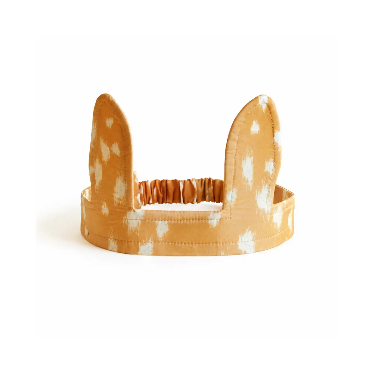 Sarah’s Silks fawn ears headband shown from the front on a white background