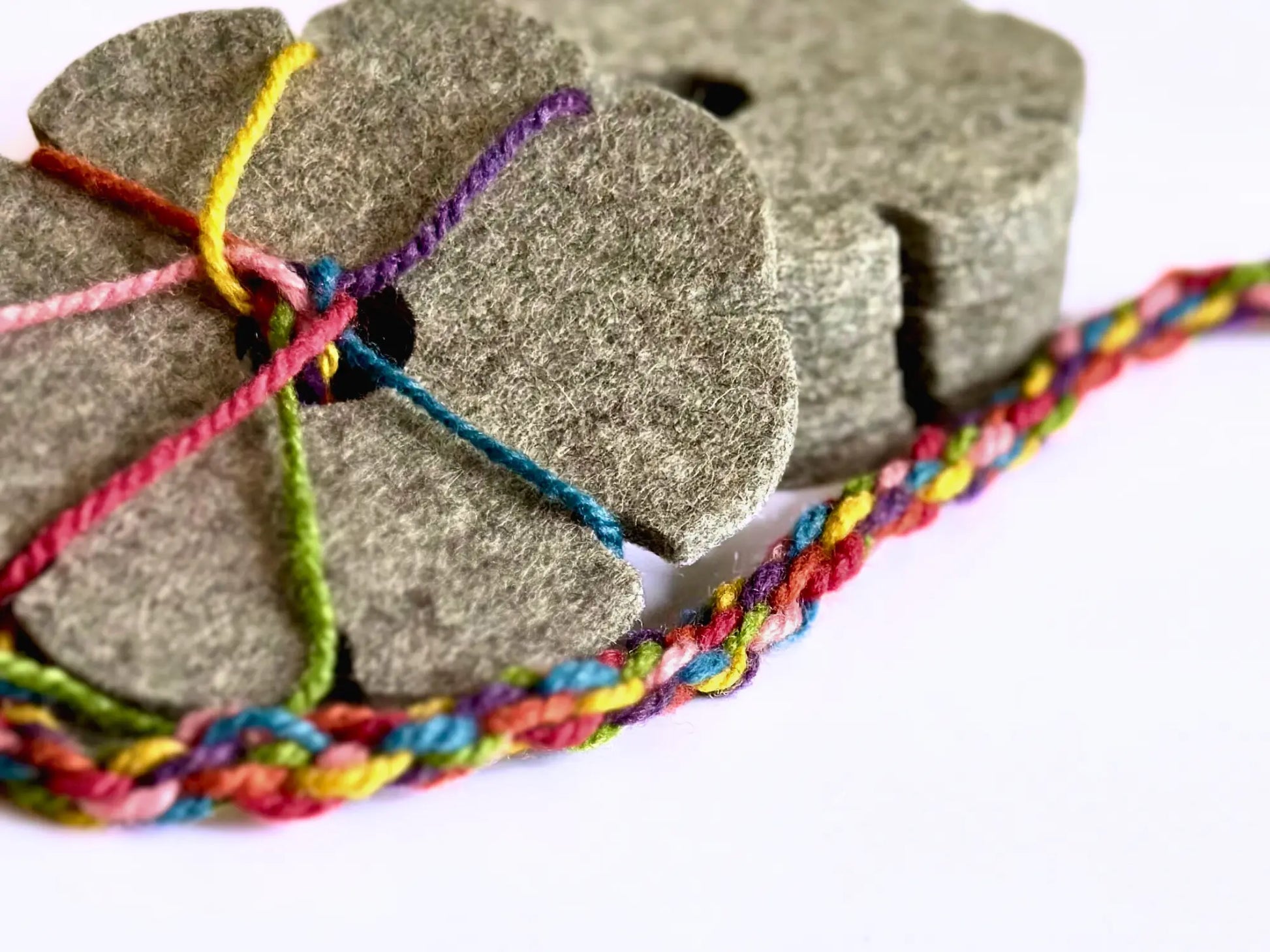 Wool Felt Kumihimo Braiding Star Craft Kit - Alder & Alouette