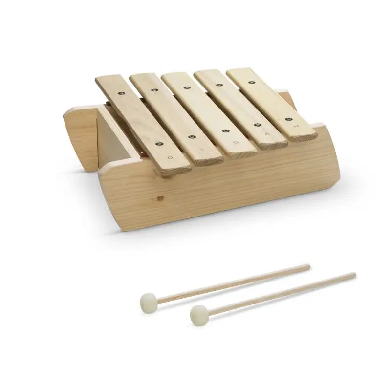 Baby Marimba made from woode with two mallets in front