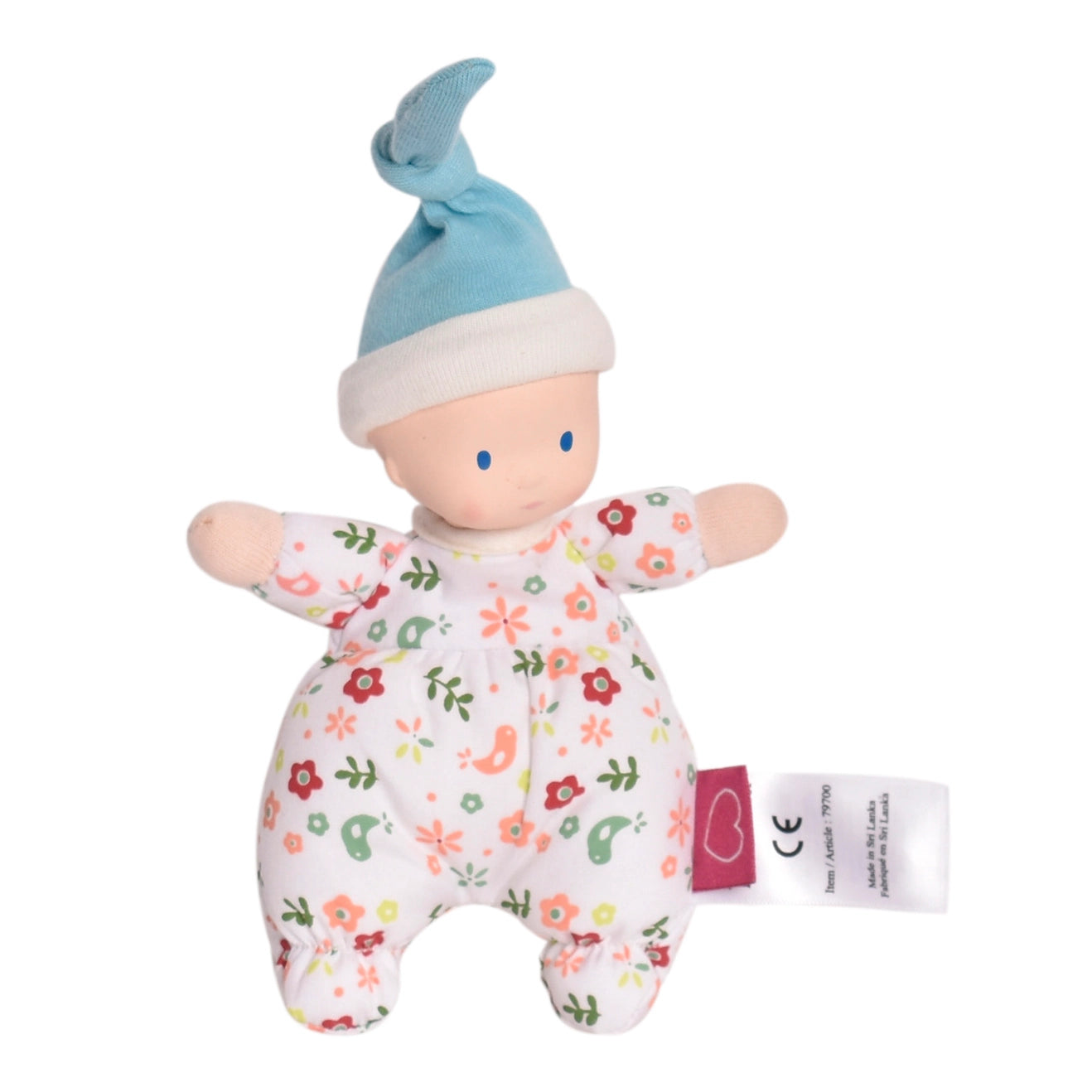 First Baby Doll – Fair Skin in Floral | Organic Cotton & Rubber