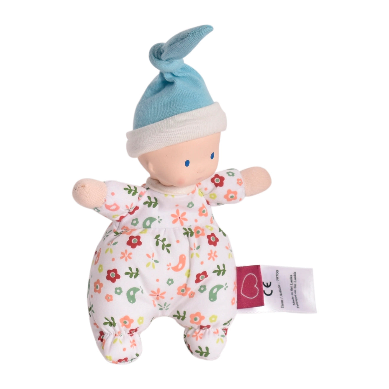 First Baby Doll – Fair Skin in Floral | Organic Cotton & Rubber
