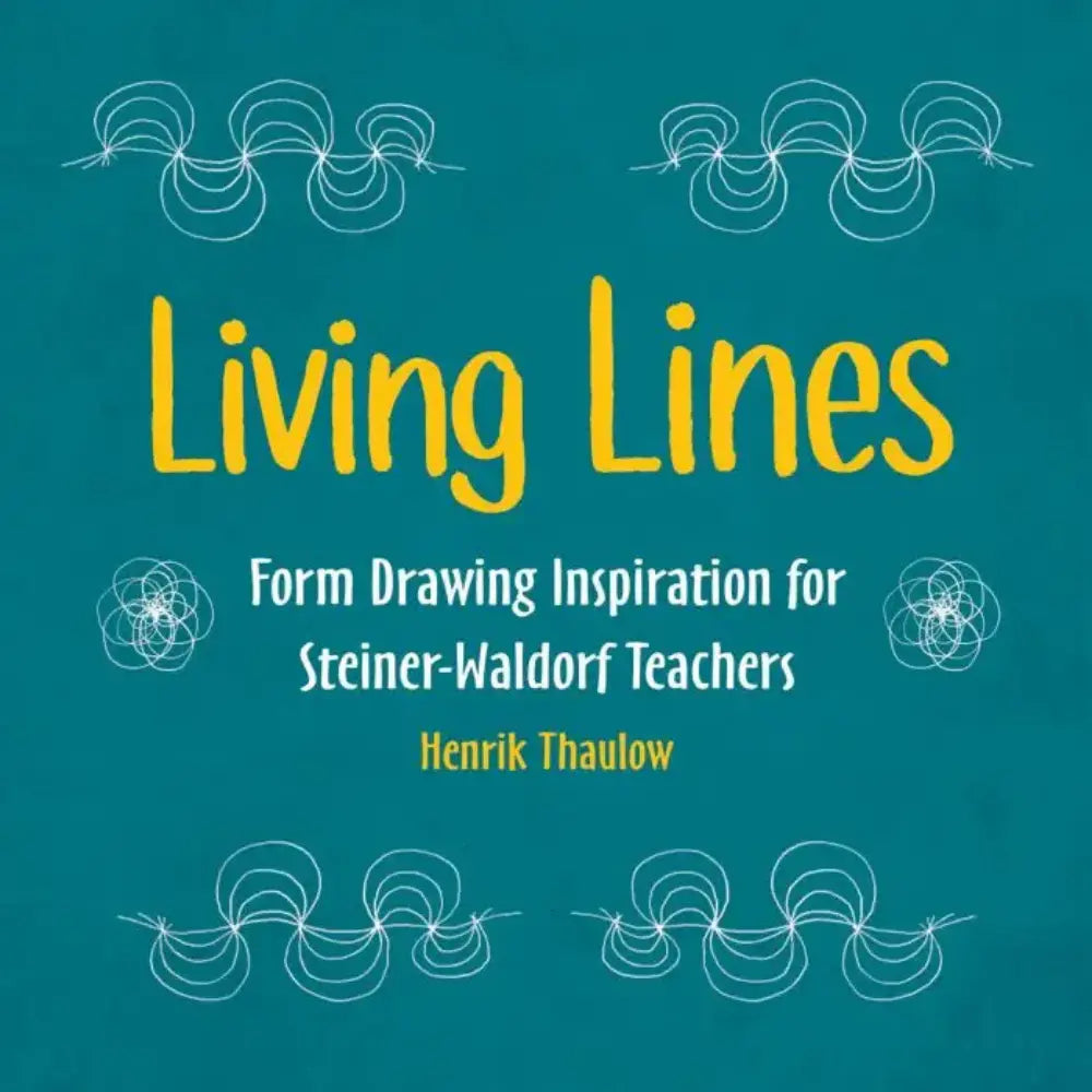 Book cover of 'Living Lines' with text on a teal background