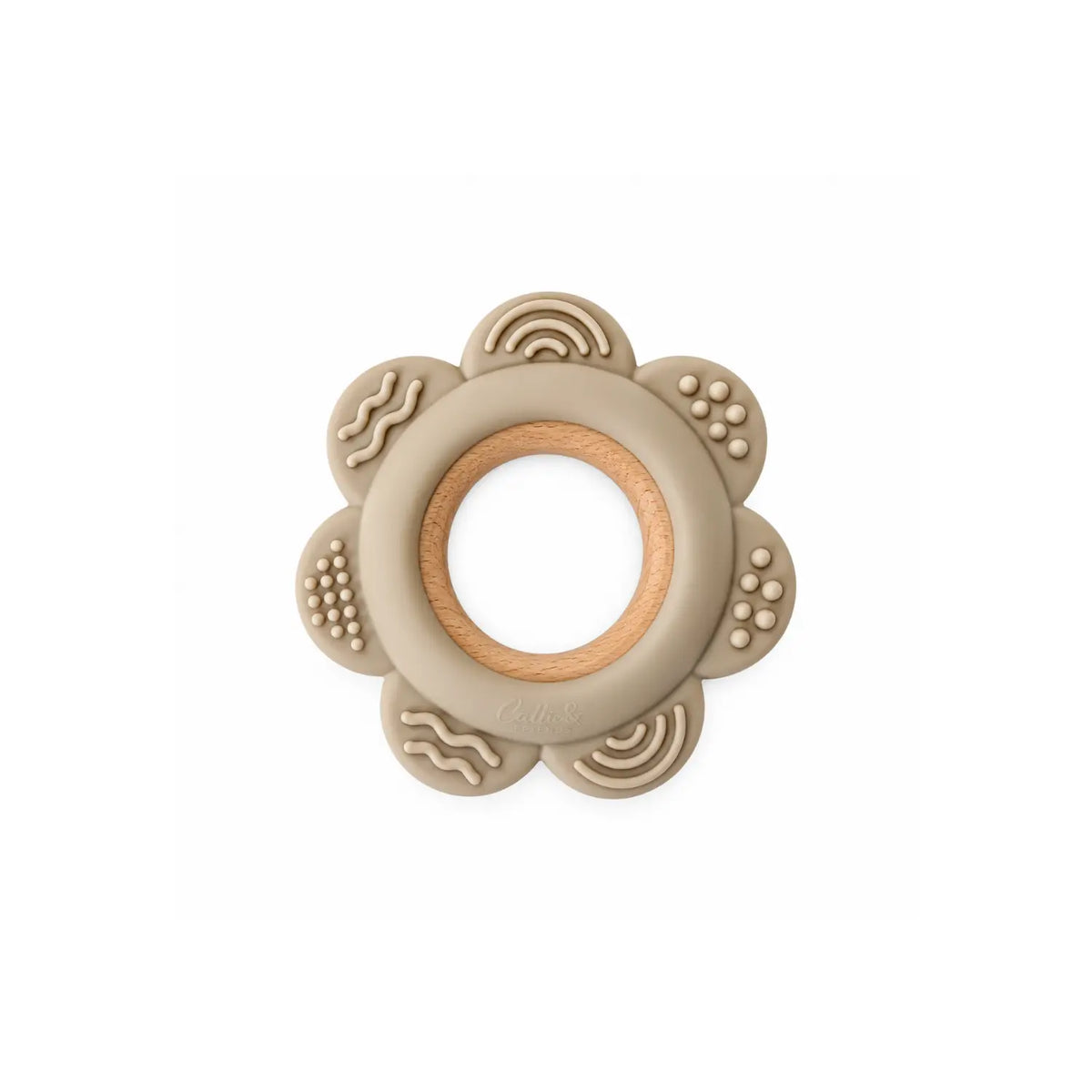 Garden Party Silicone & Beechwood Flower Teether