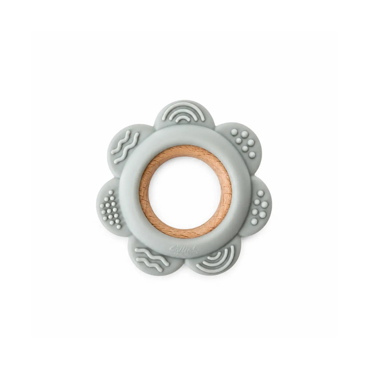 Garden Party Silicone & Beechwood Flower Teether