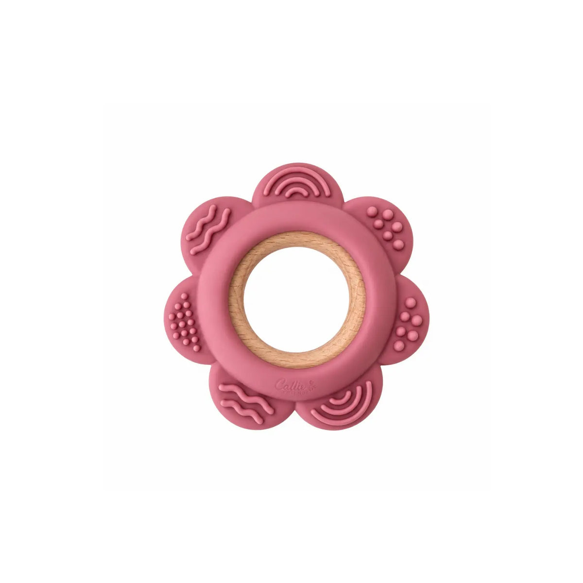 Garden Party Silicone & Beechwood Flower Teether