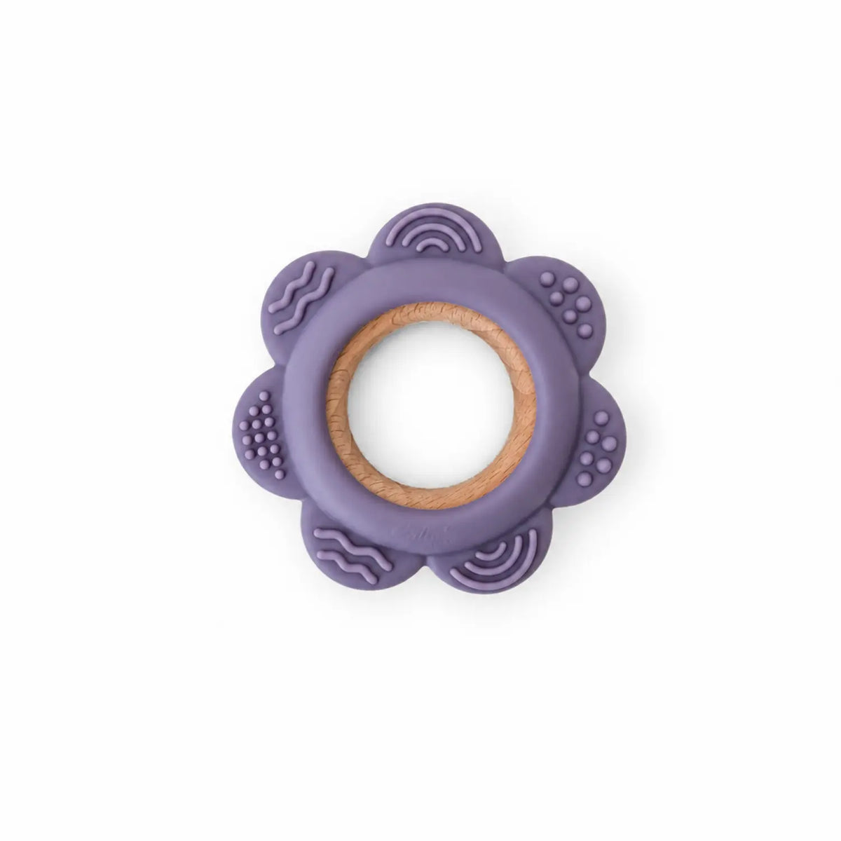 Garden Party Silicone & Beechwood Flower Teether