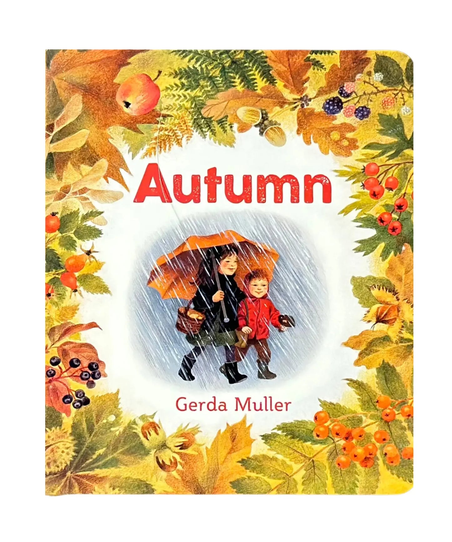 Book cover of 'Autumn' by Gerda Muller with autumn-themed illustrations and text.