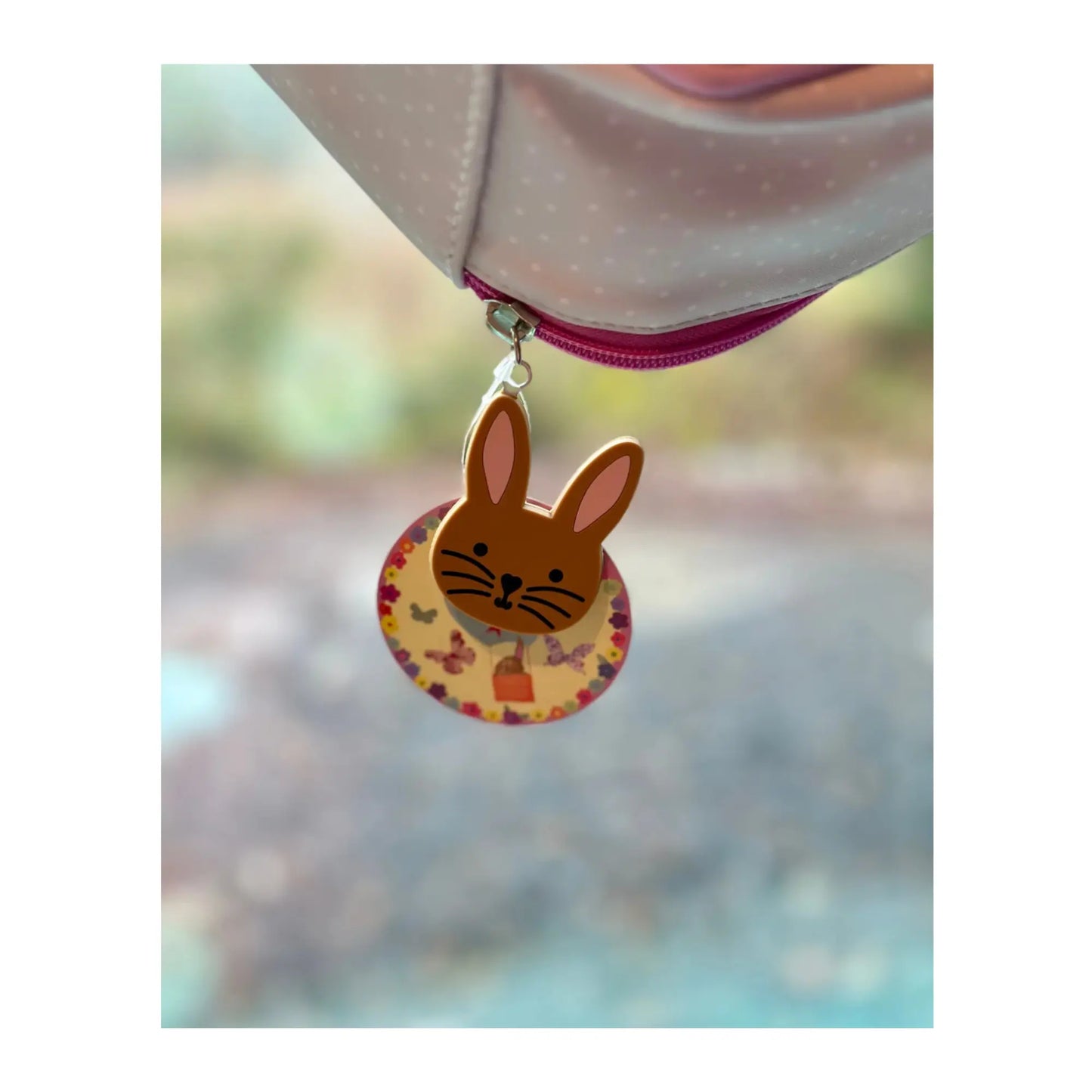 Insulated Kids Lunch Bag – Whimsical Bunny Tea Time Bag with Detachable Strap