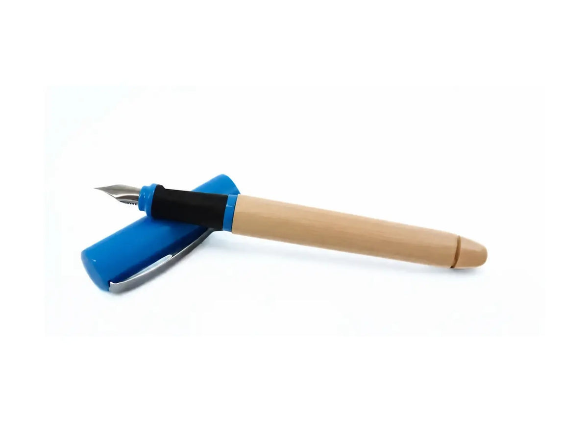 Greenfield blue cap fountain pen for Waldorf education and kids