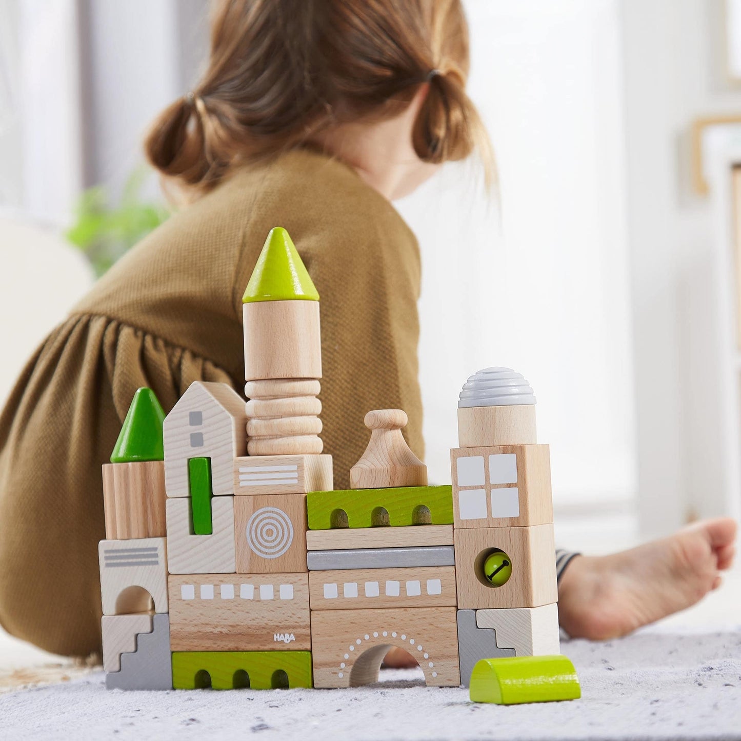 Coburg 28-Piece Wooden Building Blocks – Sustainable Open-Ended Play for Preschoolers