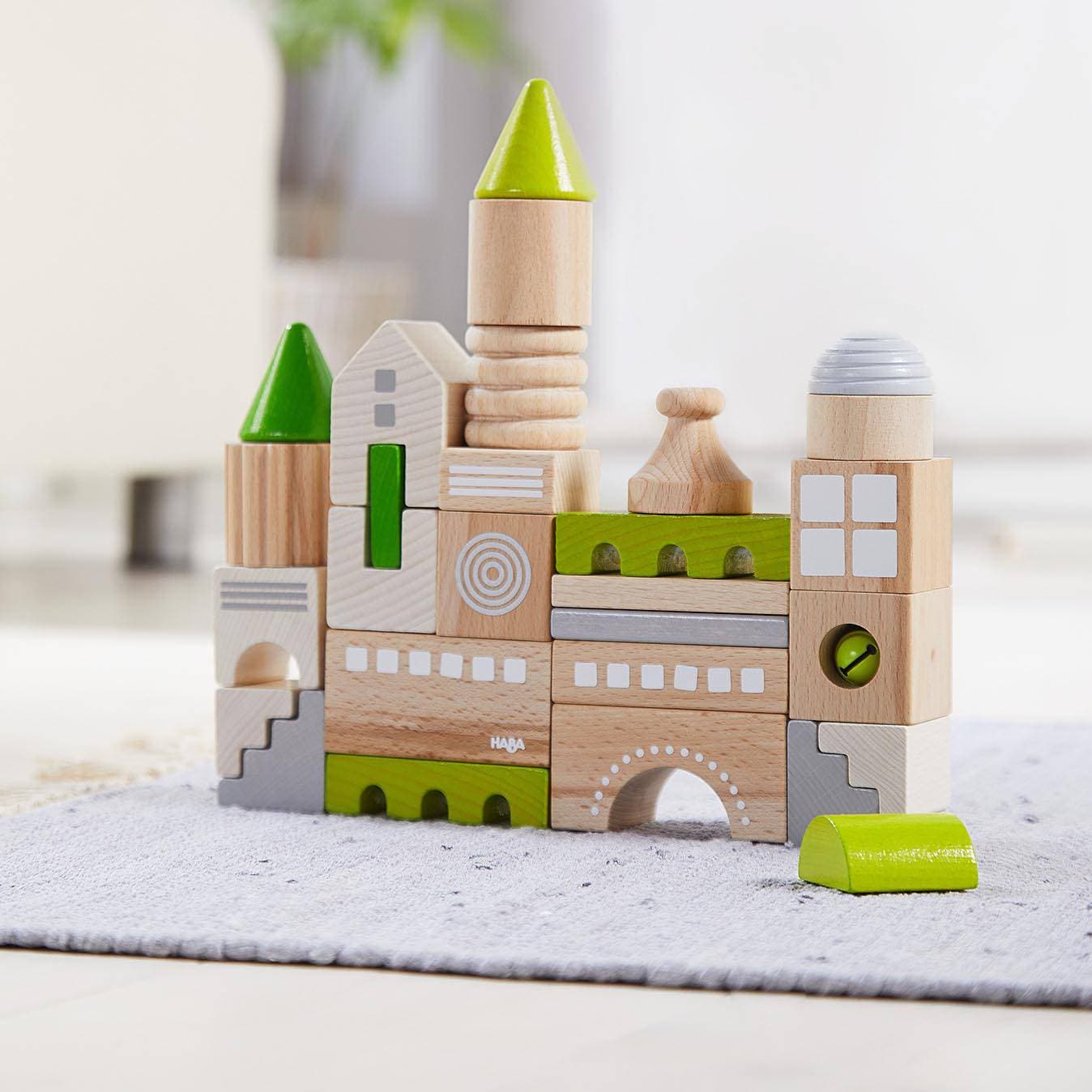 Coburg 28-Piece Wooden Building Blocks – Sustainable Open-Ended Play for Preschoolers