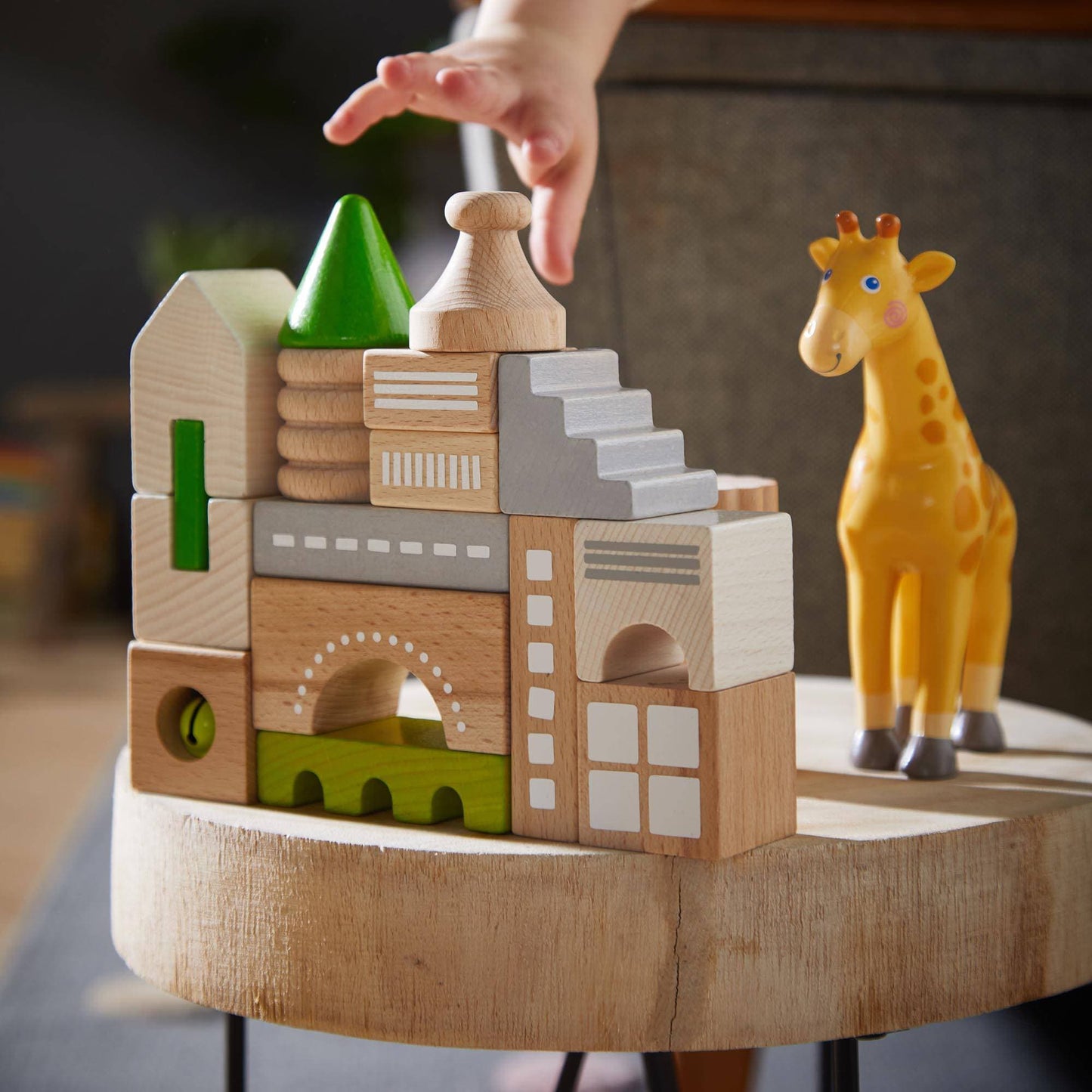 Coburg 28-Piece Wooden Building Blocks – Sustainable Open-Ended Play for Preschoolers