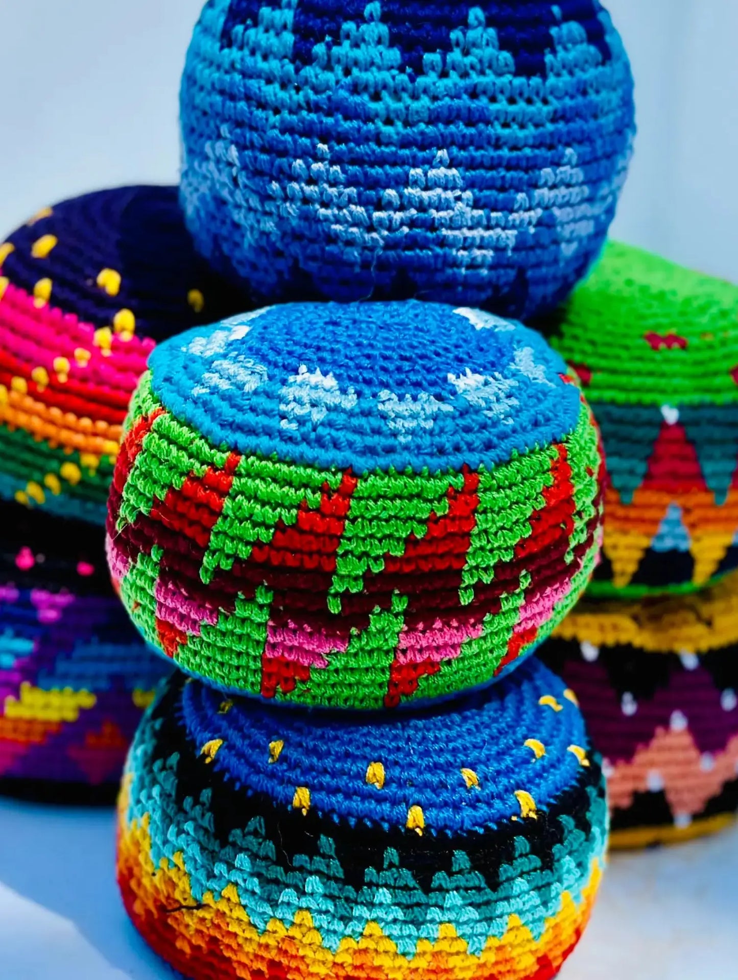 Extra Large Crocheted Ball – Fair Trade Handcrafted Foot Sack