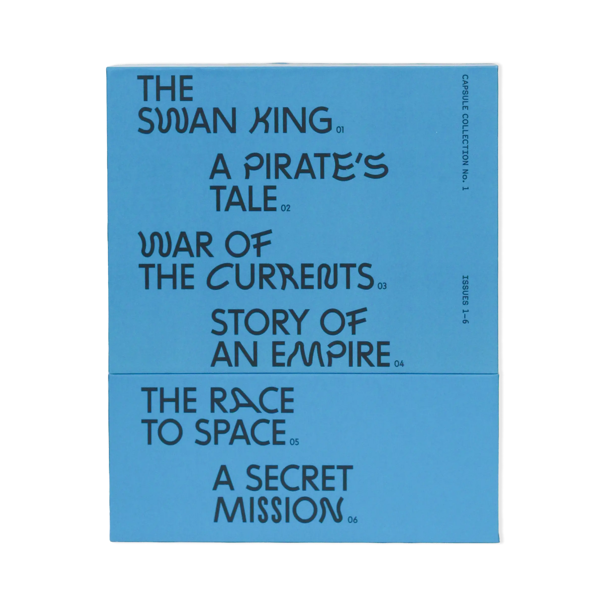 Back of Honest History magazine bundle packaging listing included issues and titles in the collection