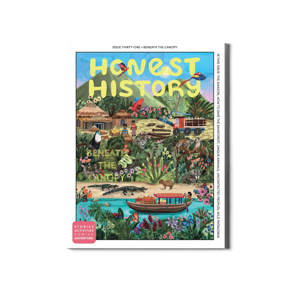 Honest History Jewels of Persia Issue 33 magazine cover featuring Cyrus the Great on horseback with colorful ancient Persian artwork.