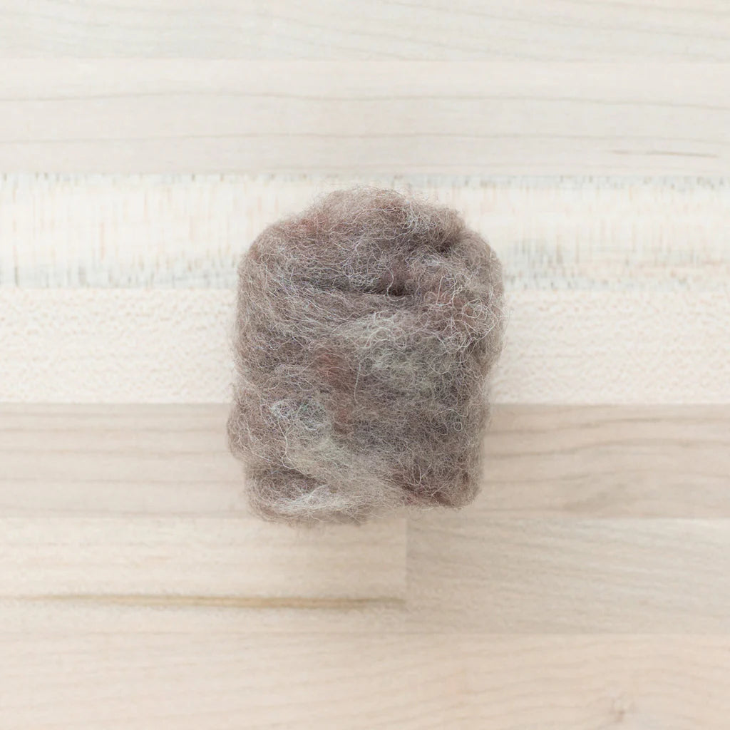 Felter’s Multi-tonal Fleece Merino-Suffolk Mix for Dry and Wet Felting in hot cocoa