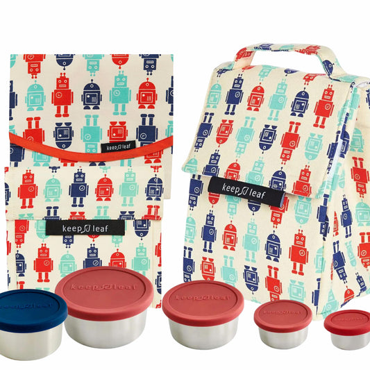 Smiley Shark Lunch bag and Flip & Sip - Alder & Alouette