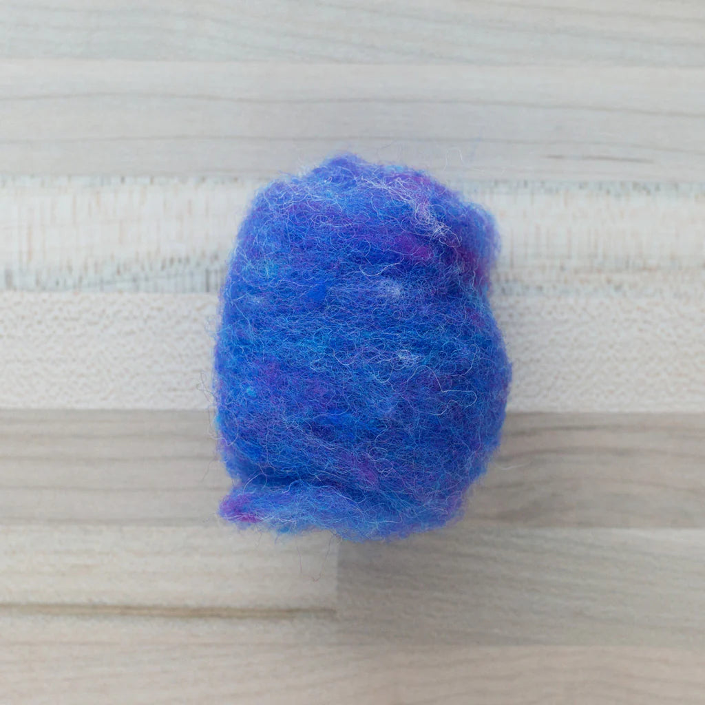 Felter’s Fleece Merino-Suffolk Mix for Dry and Wet Felting in Iris