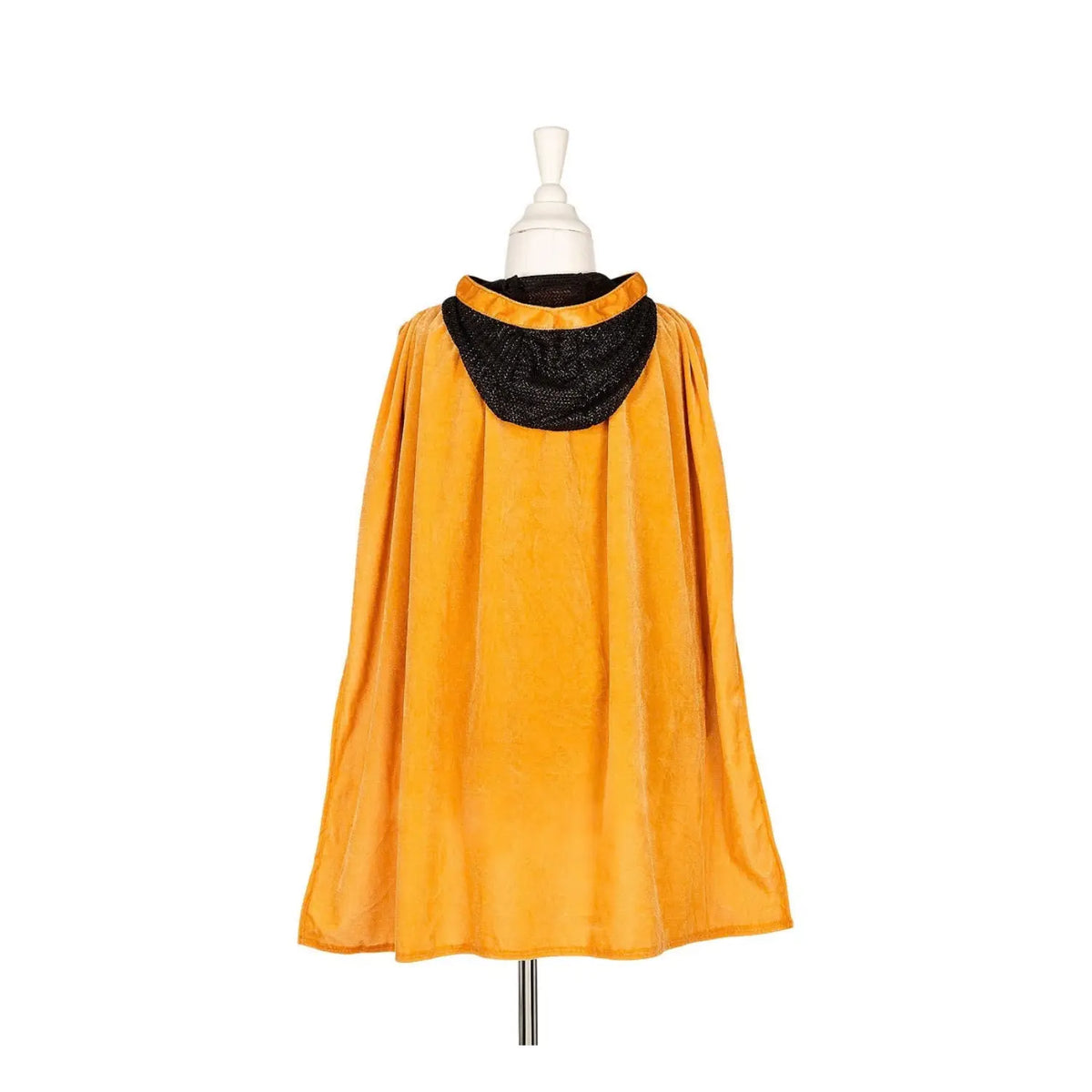 Golden yellow and black kid's Knights silver tunic featuring a chainmail hood