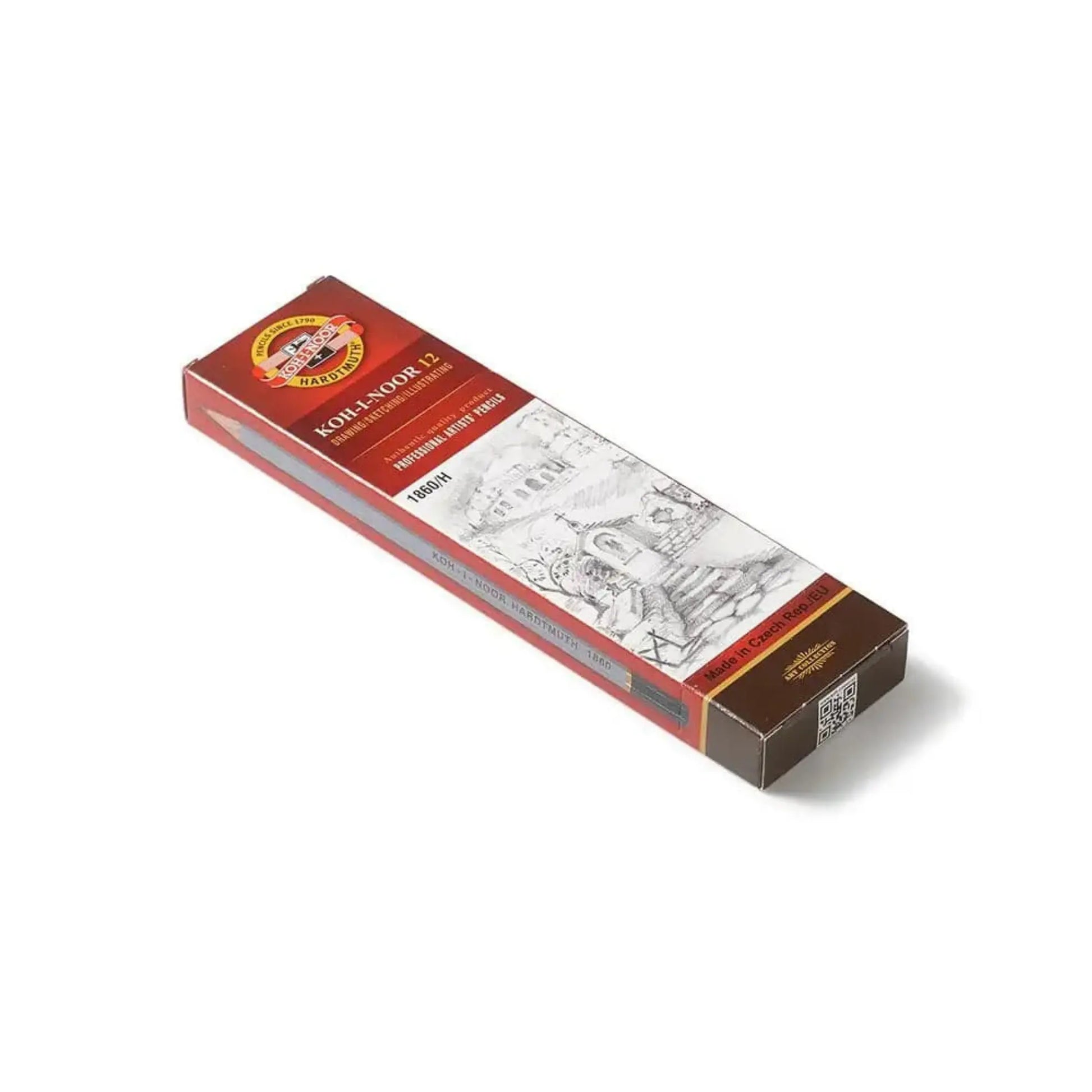 koh i noor 1860 graphite pencil box packaging for drawing and writing pencils