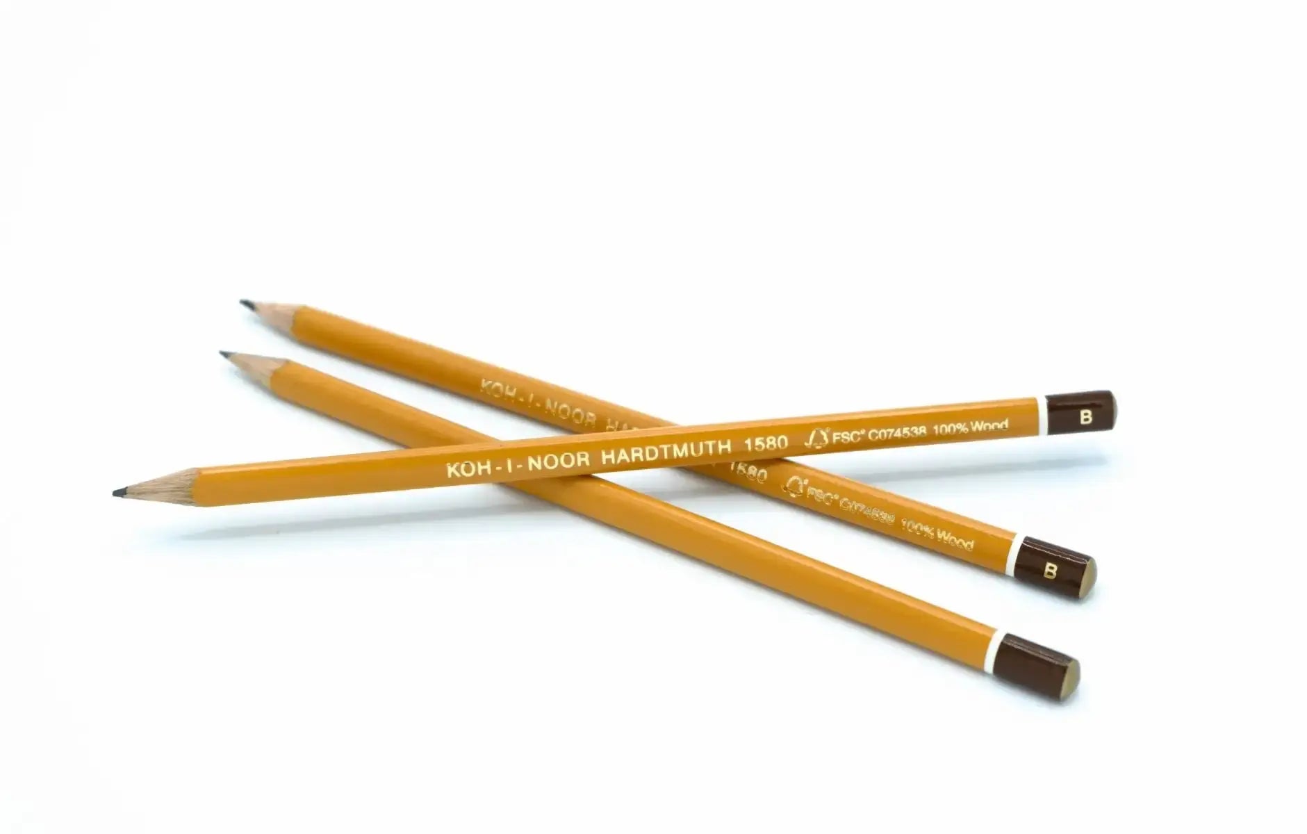 Koh I Noor grade B graphite pencils 3 pack for writing drawing and school use