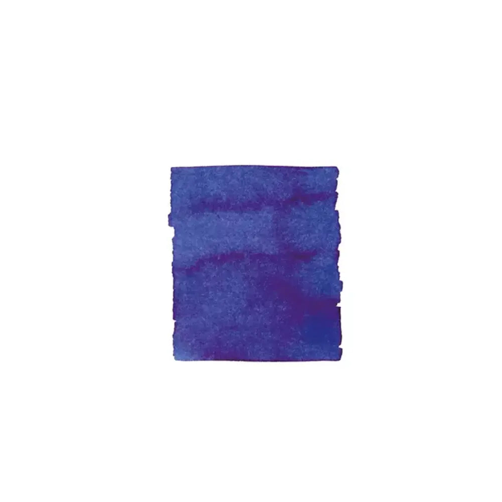 blue lamy fountain pen ink swatch on paper