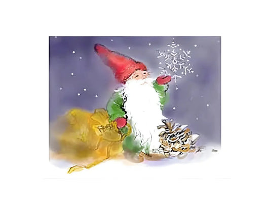 Tommy Tomten Art Notecard by Sieglinde De Francesca