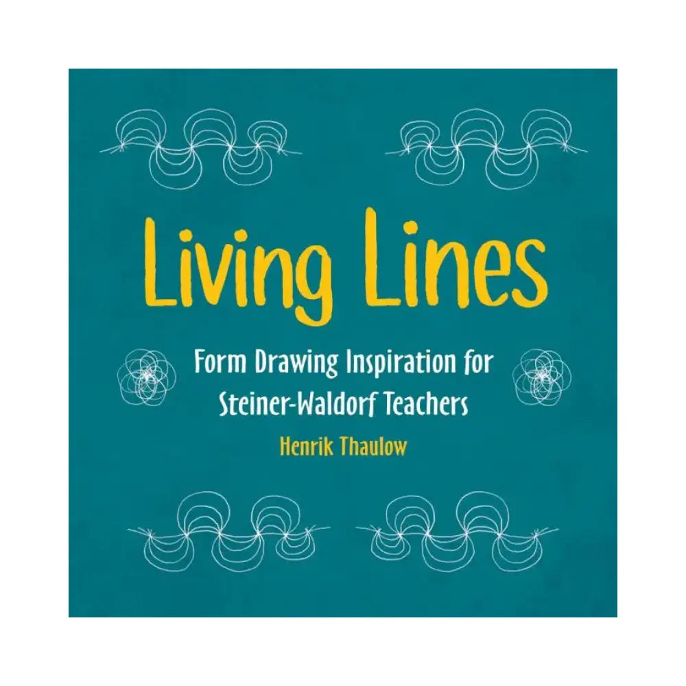 Book cover of 'Living Lines' with text on a teal background