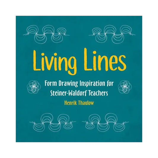 Book cover of 'Living Lines' with text on a teal background