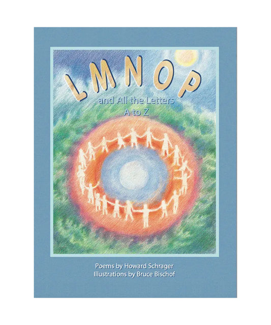 Book cover of 'LMNOP and All the Letters A to Z' with a blue border and central design.