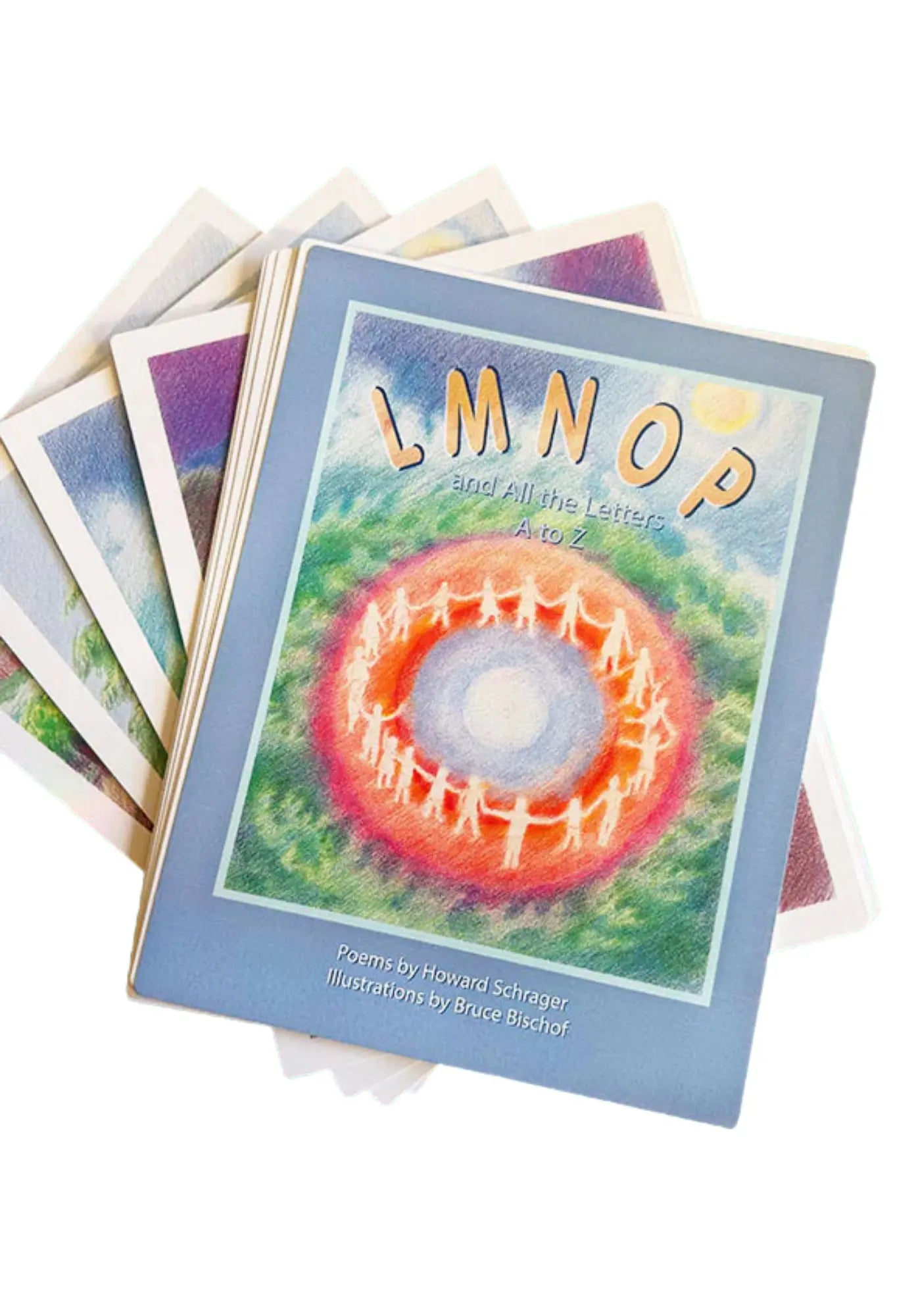 Collection of cards titled 'LMNOP and All the Letters' on a white background