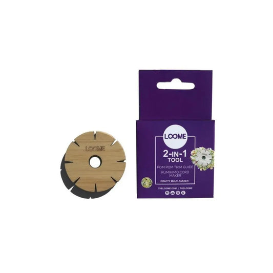 Loome 2-in-1 tool with packaging on a white background