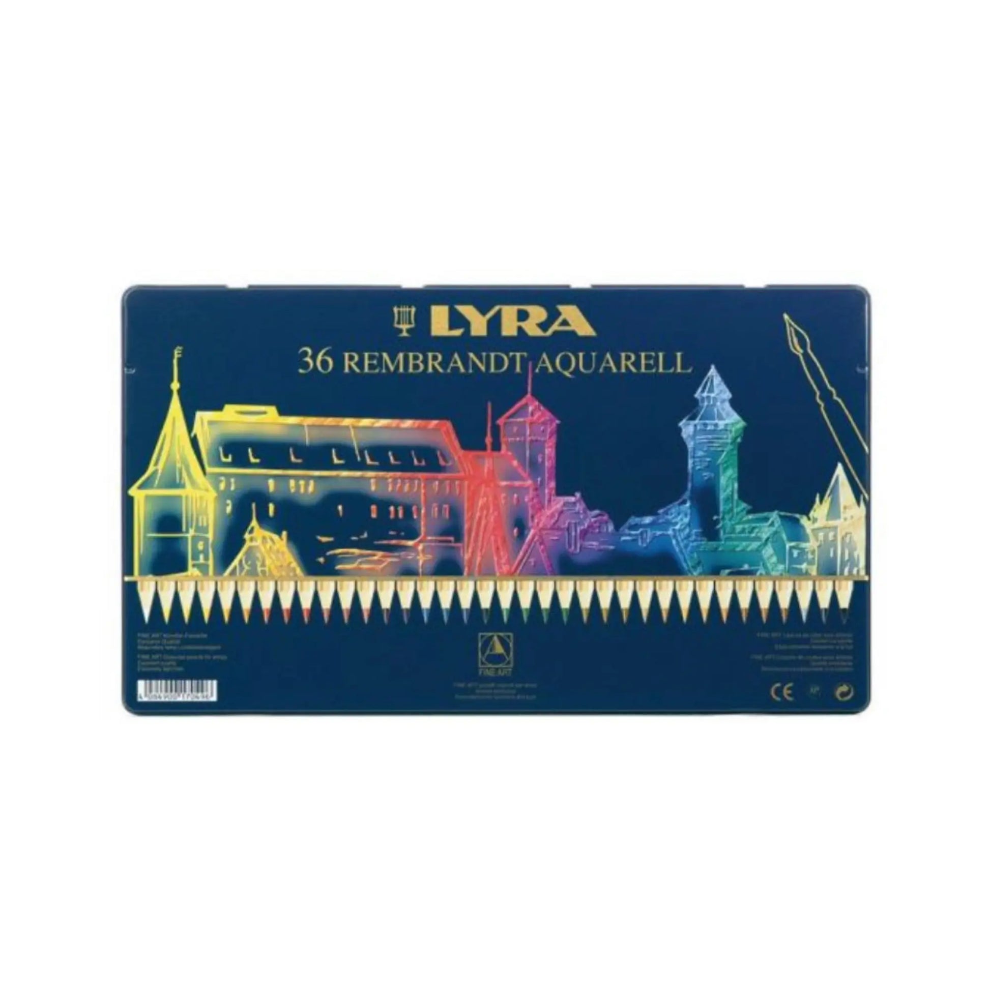 Lyra Rembrandt Aquarell watercolor pencils 36 count tin water soluble colored pencils