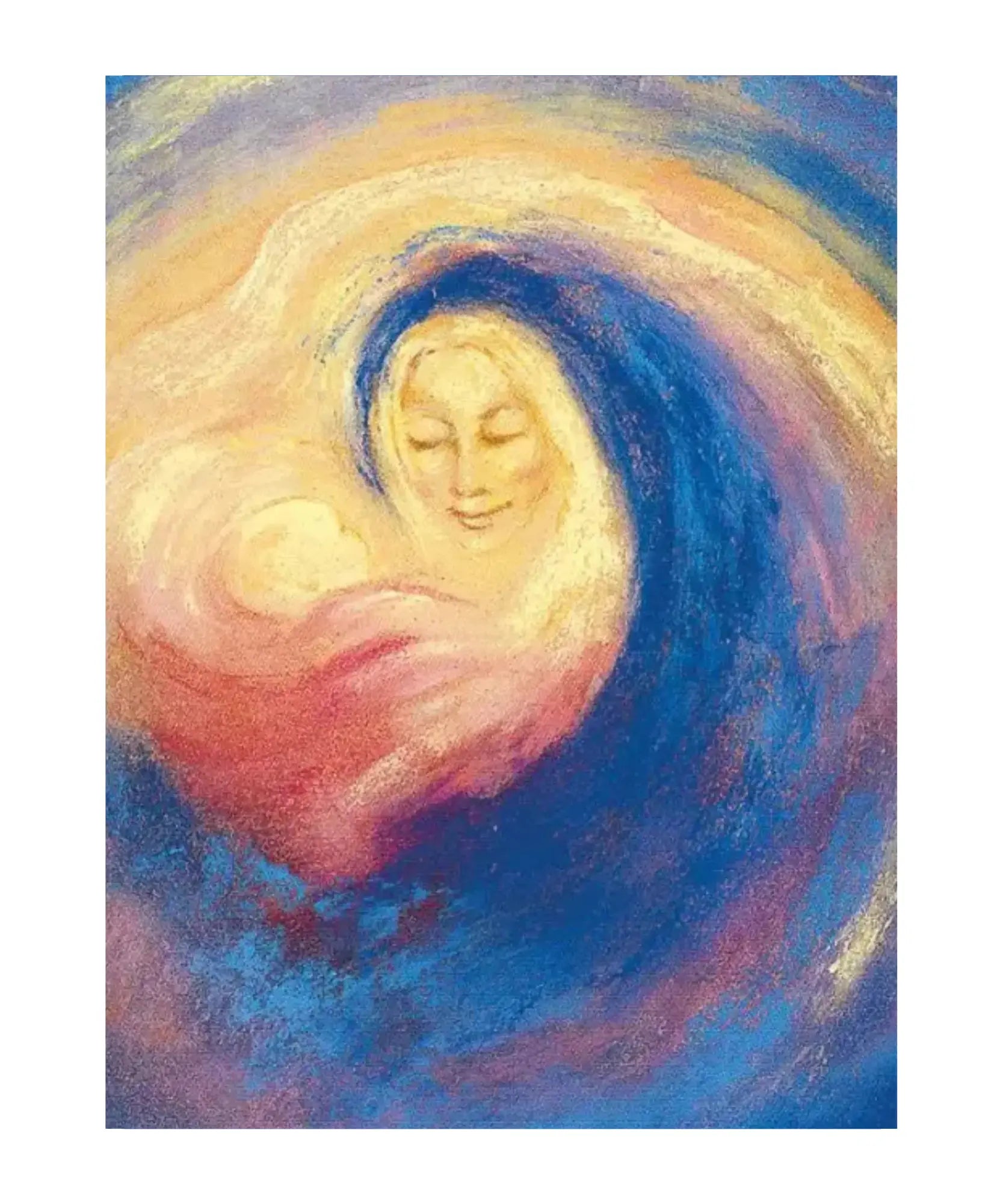 Natalis Mary and Child postcard by Marjan van Zeyl