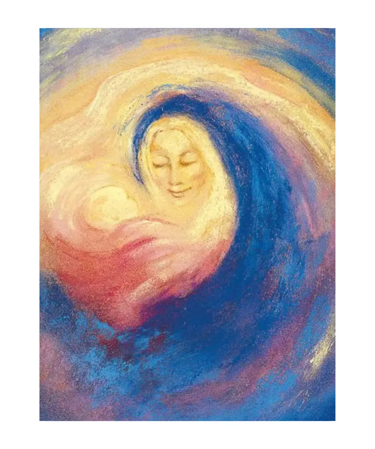 Natalis Mary and Child postcard by Marjan van Zeyl