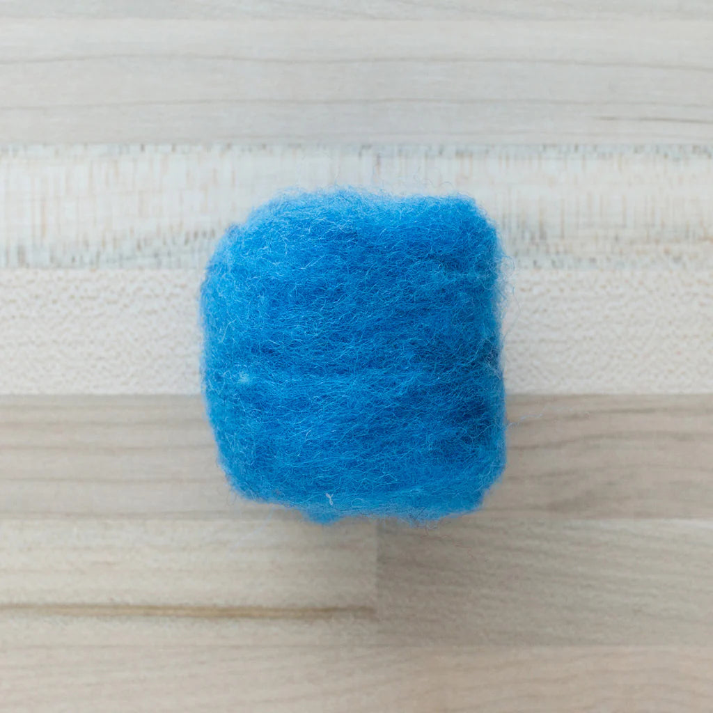 Felter’s Multi-tonal Fleece Merino-Suffolk Mix for Dry and Wet Felting in Mediterranean blue
