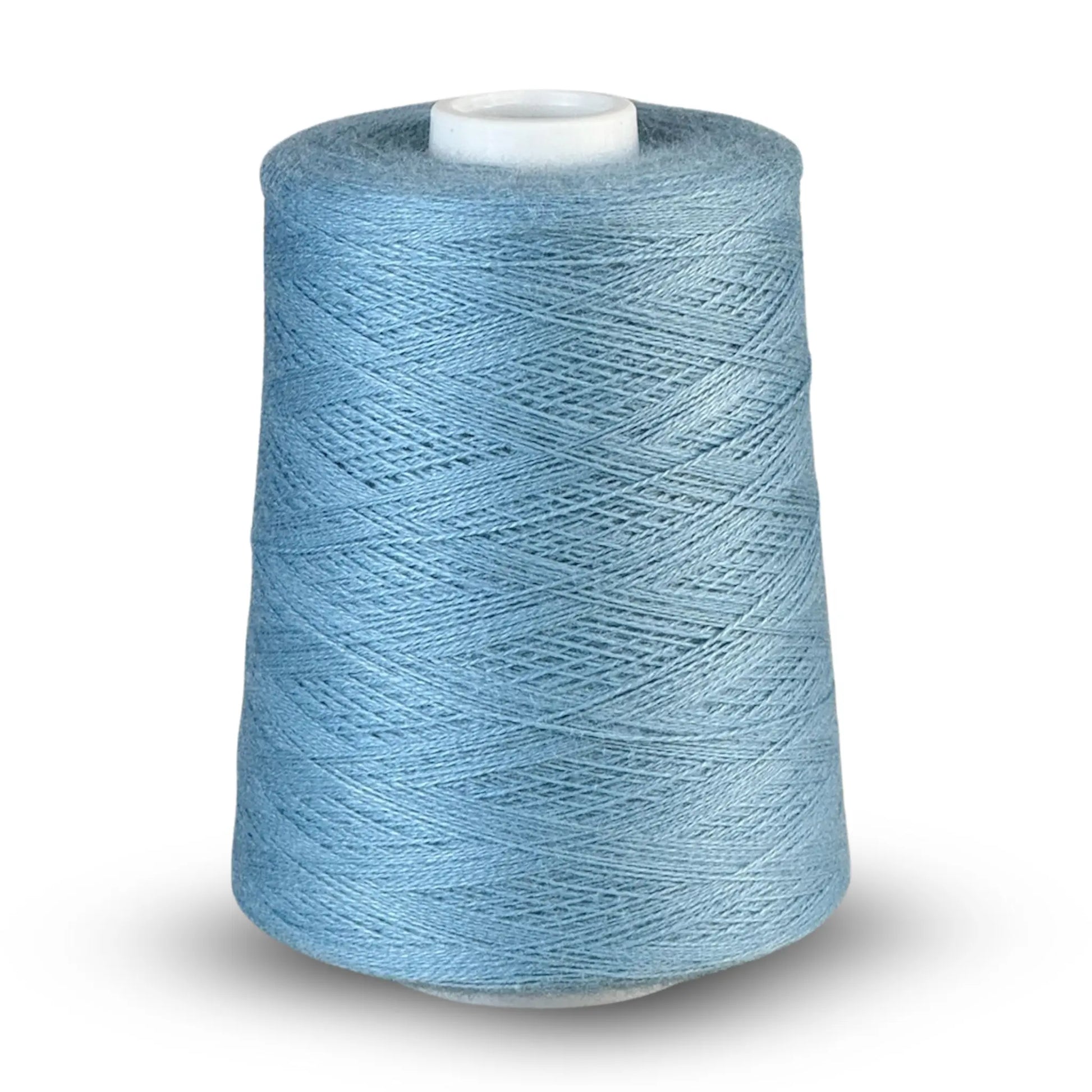 Merino tussah silk lace weaving yarn cone in aegean