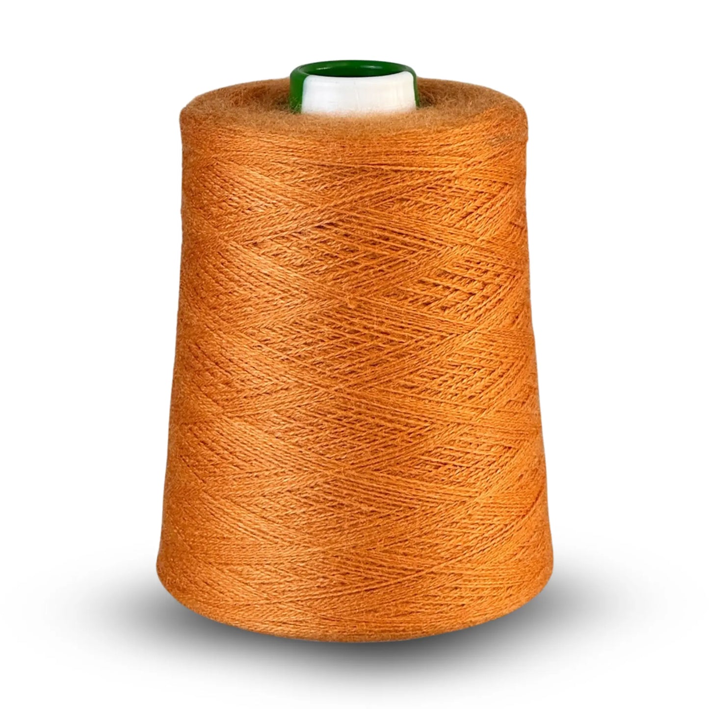 Merino tussah silk lace weaving yarn cone in rust