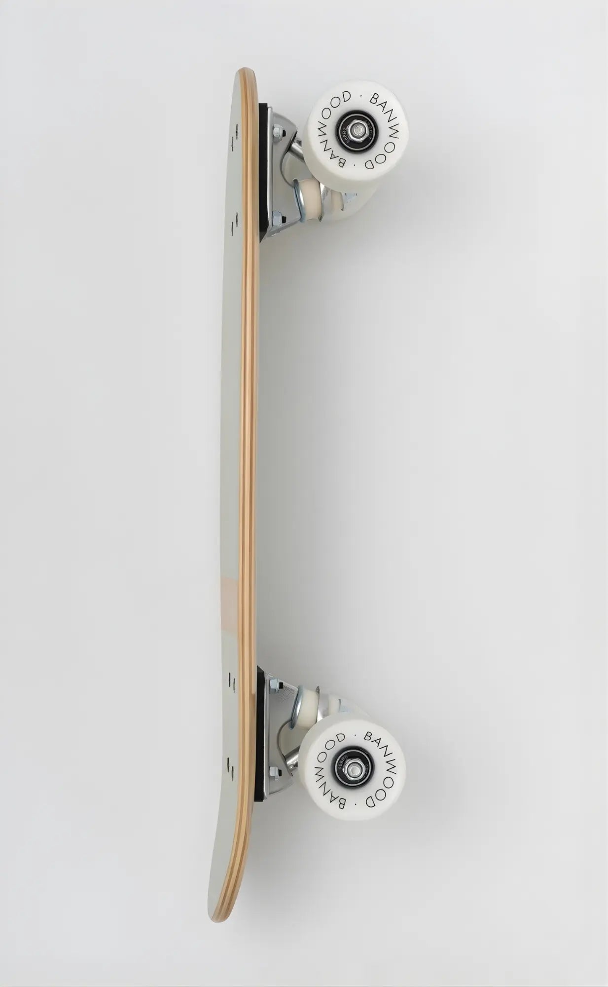 Skateboard with visible brand logo on a white background