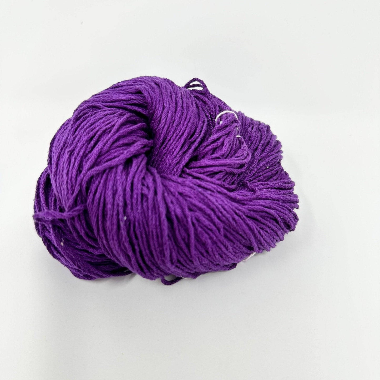 Mulberry silk fingering weight yarn skein in purple