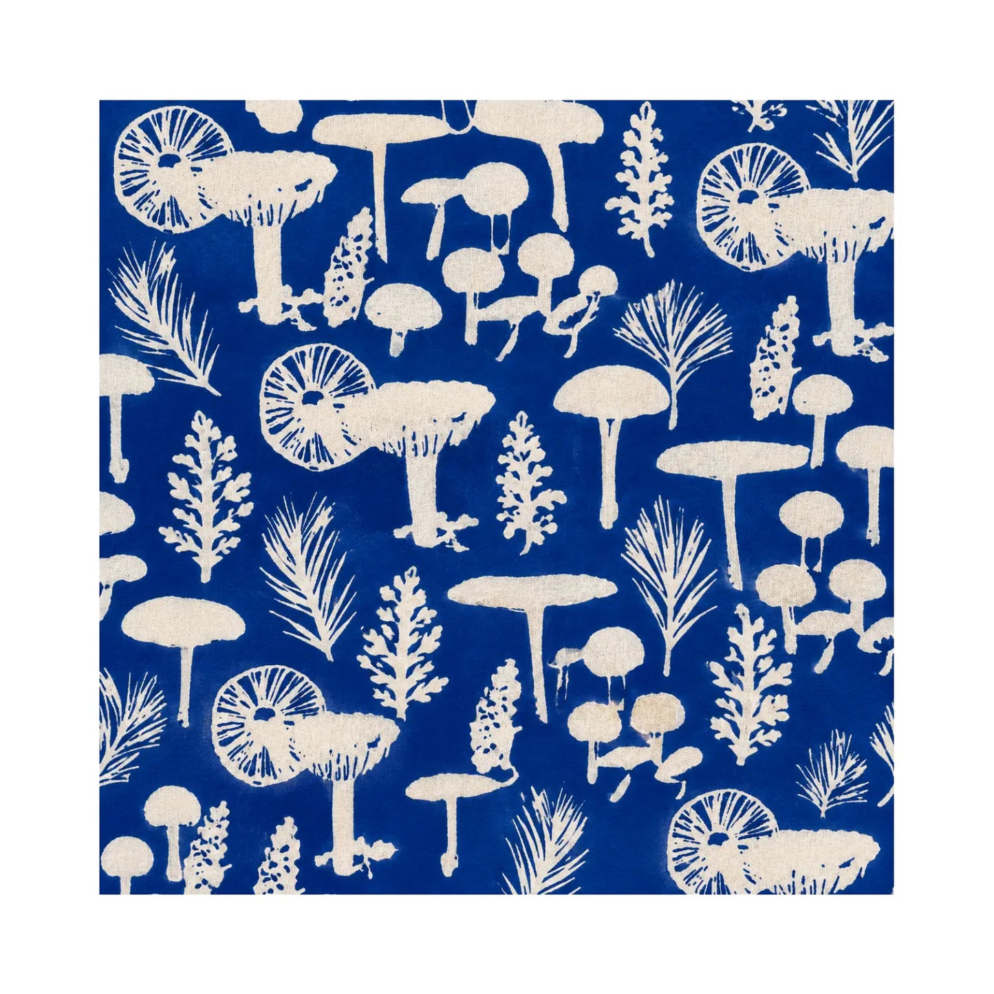 Mushroom cotton barkcloth pencil pouch fabric swatch by Erin Flett