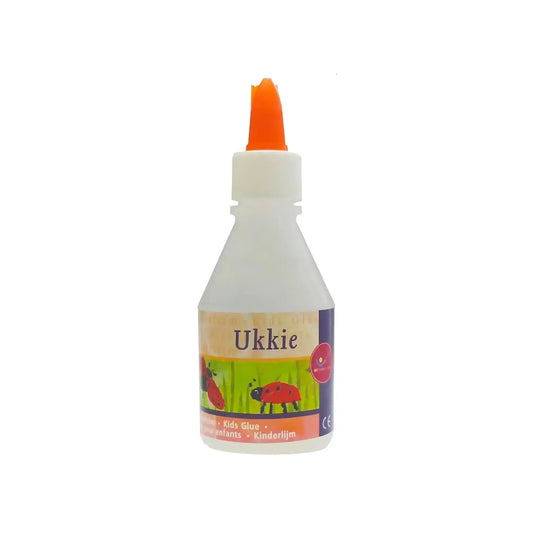 Ukkie Kids Glue 3.8 ounce bottle on white background