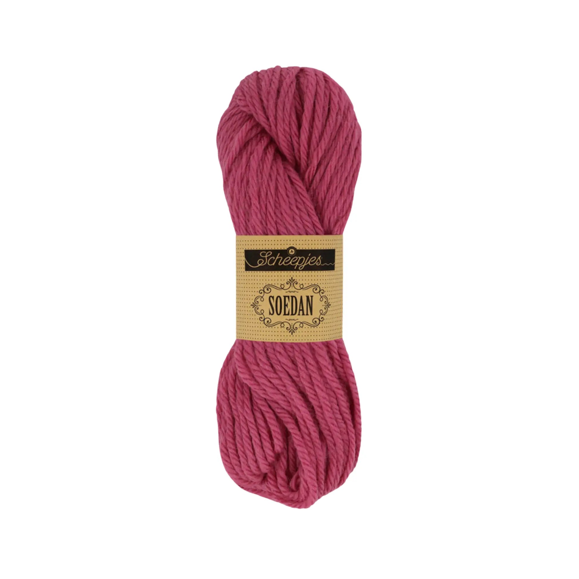 Old Pink Scheepjes Soedan wool yarn for knitting, crochet, felting, weaving, and natural crafts.