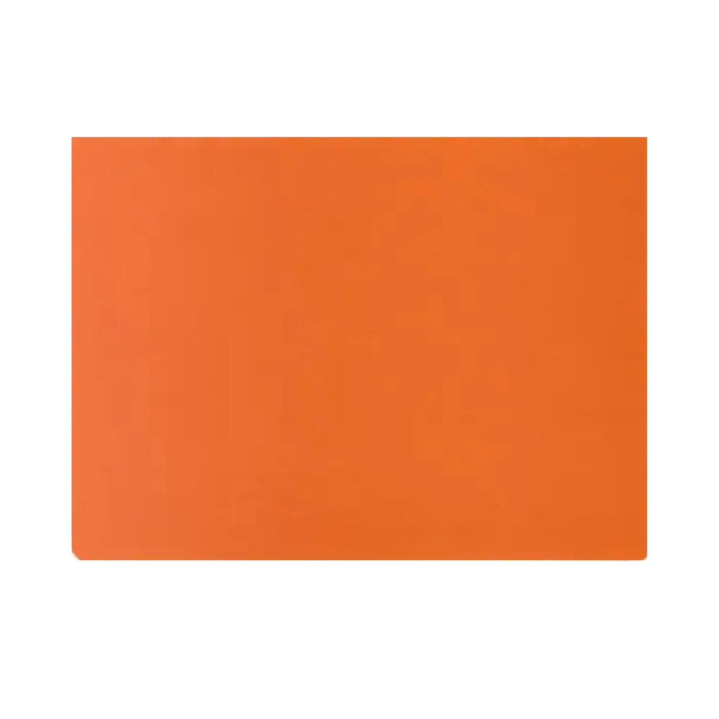 Orange landscape blank Waldorf main lesson book with open white pages