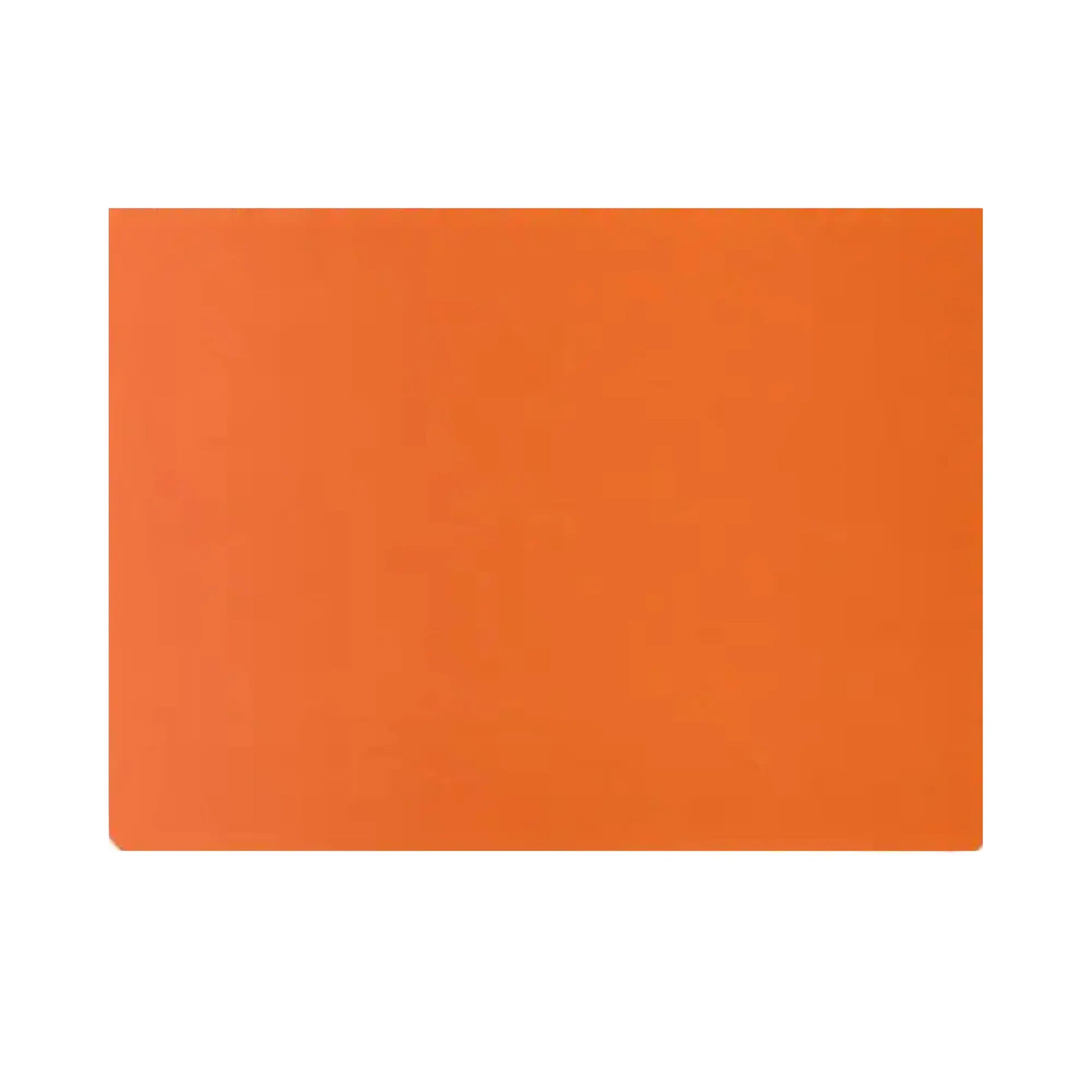 Orange landscape blank Waldorf main lesson book with open white pages