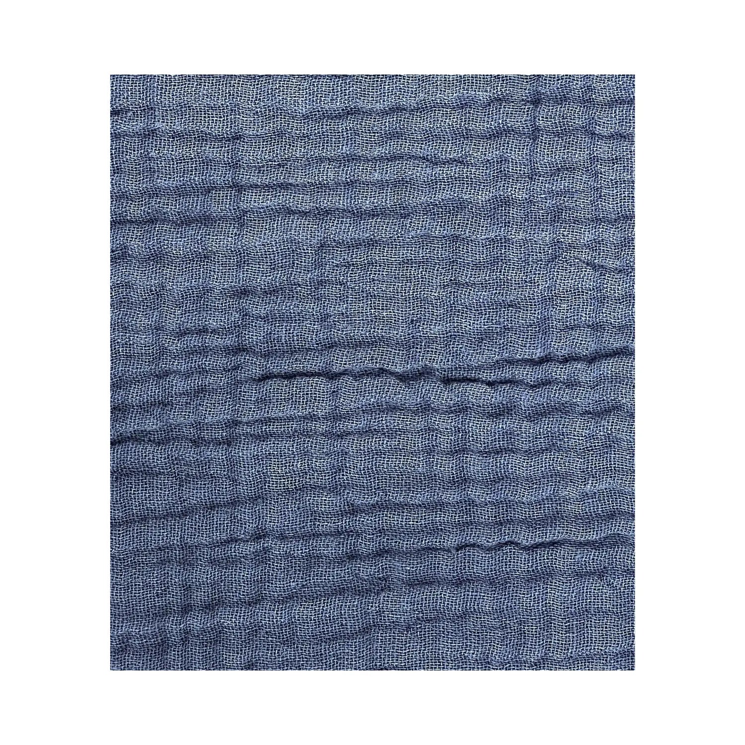 Close-up of blue GOTS-certified organic cotton Bitty Cloth